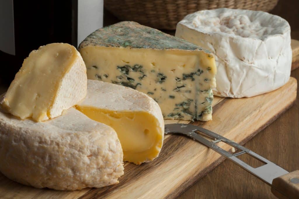 French cheese platter for dessert
