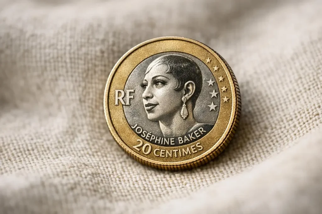 piece 20 centimes josephine baker